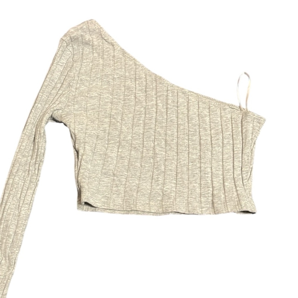 One-Shoulder Ribbed Top - Picture 3 of 3